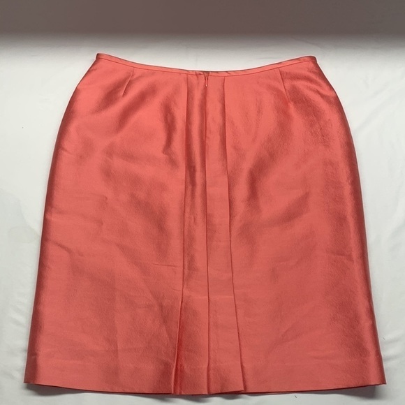 Wool and Silk Blend Skirt Fully Lined Size 8 Colour Peach - Picture 2 of 11